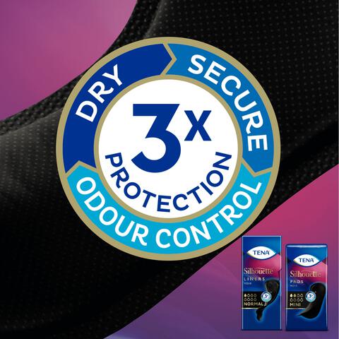 TENA Silhouette Noir Mini Verbanden 18 stuks