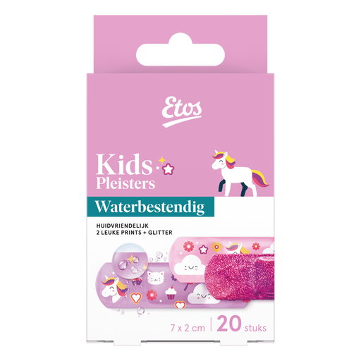 Etos Kids Pleister Unicorn en Glitter 20 stuks