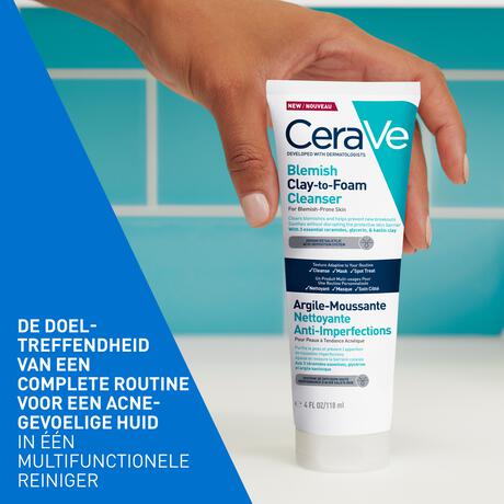 CeraVe Anti-Onzuiverheden Klei naar Schuim Reiniging 118ml