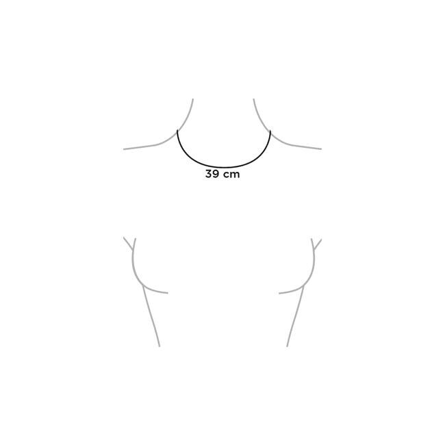 BiSjU Jewellery Ketting Met Dubbele Ster Silver Stainless Steel