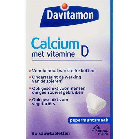 Davitamon Calcium met Vitamine D Kauwtabletten Mint