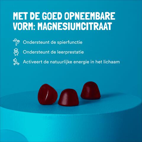 Yummugums Kids Magnesium Suikervrij 60 stuks