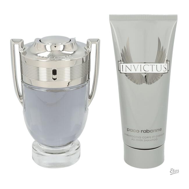 Paco Rabanne Invictus Giftset Eau de Toilette 100 ML/ Body Lotion 100 ML
