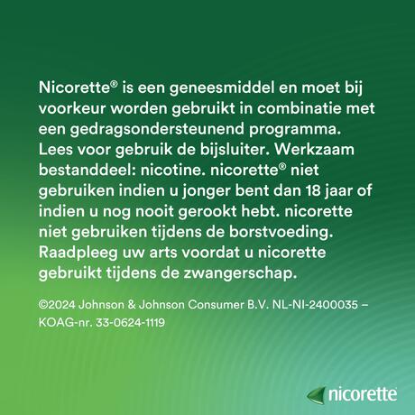 Nicorette® Mondspray – bij stoppen met roken – 13,2 ml, 1 mg nicotinez