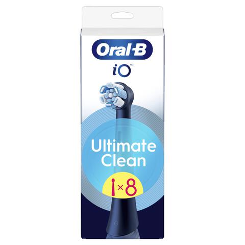 Oral-B iO Ultimate Clean Opzetborstels Zwart - 8 Stuks