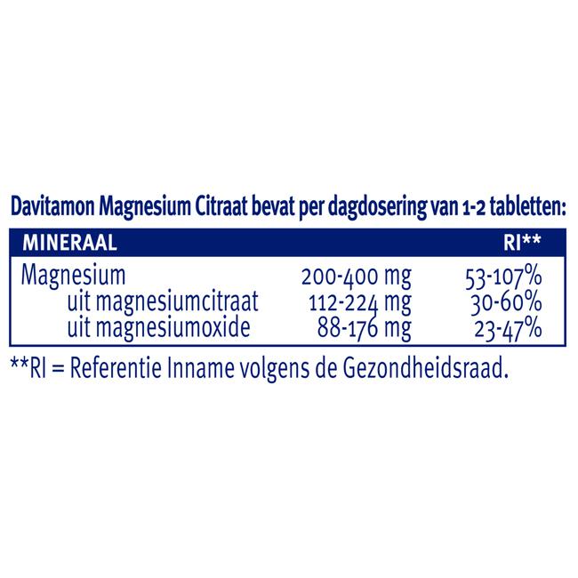 Davitamon Magnesium Citraat Tabletten 120 stuks