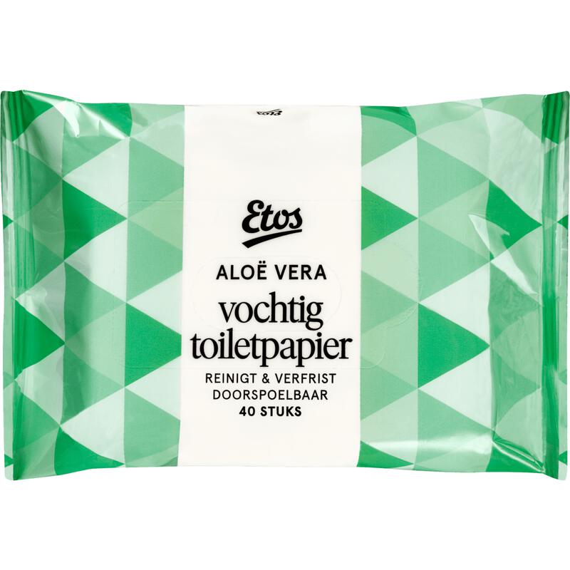 Etos Aloë Vera Vochtig Toiletpapier 40 stuks