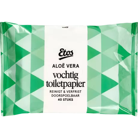 Etos Aloë Vera Vochtig Toiletpapier 40 stuks