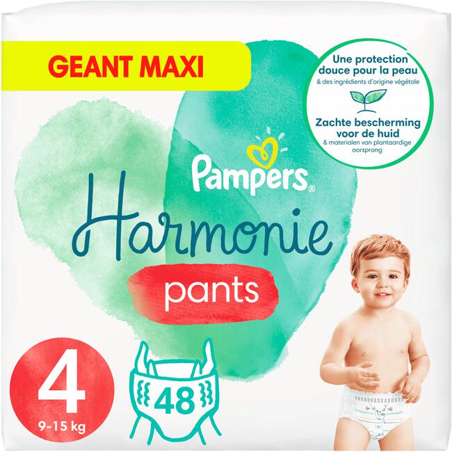 Pampers Harmonie Luierbroekjes Maat 4 48 Luiers 9KG-15KG