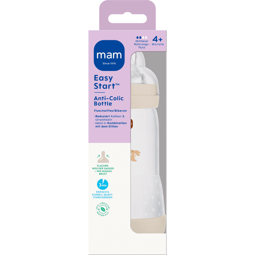 MAM Easy Start Anti-Colic Babyfles Beige 320 ML