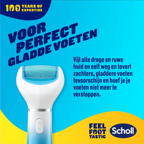 Scholl Velvet Smooth  Elekrische Voetvijl Blauw