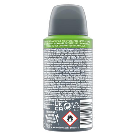 Dove Men+Care Advanced Clean Comfort Anti-Transpirant Deospray 75 ML