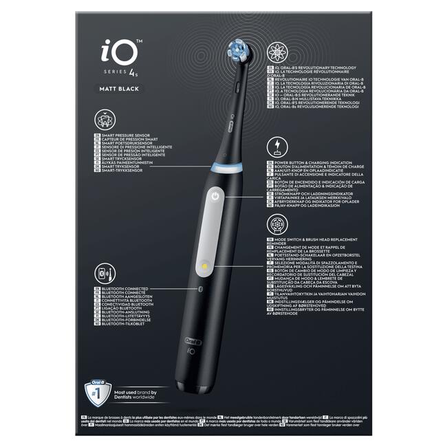 Voorafgaan Wedstrijd Verlaten Oral-B iO 4S Zwart Elektrische Tandenborstel By Braun 1 EA | Etos