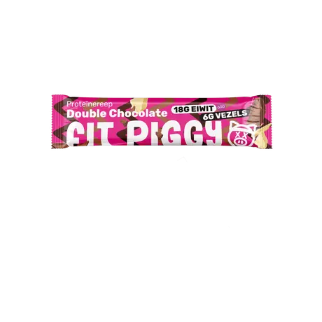 Fit Piggy eiwitreep double chocolate