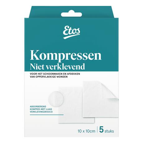 Etos Kompres Niet-Klevend 10 x 10 CM 5 stuks