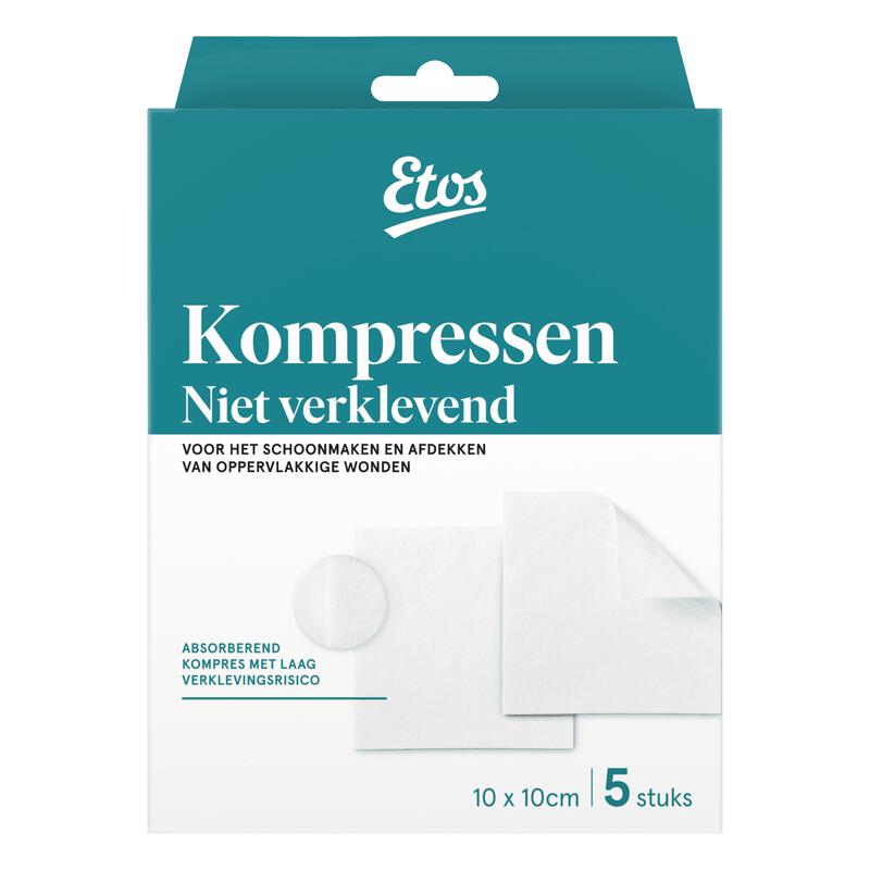Etos Kompres Niet-Klevend 10 x 10 CM 5 stuks