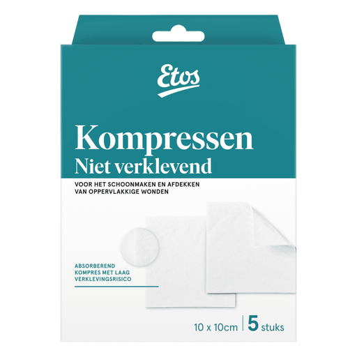 Etos Kompres Niet-Klevend 10 x 10 CM 5 stuks