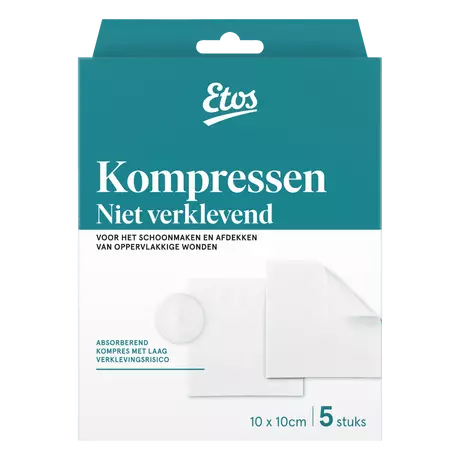 Etos Kompres Niet-Klevend 10 x 10 CM 5 stuks