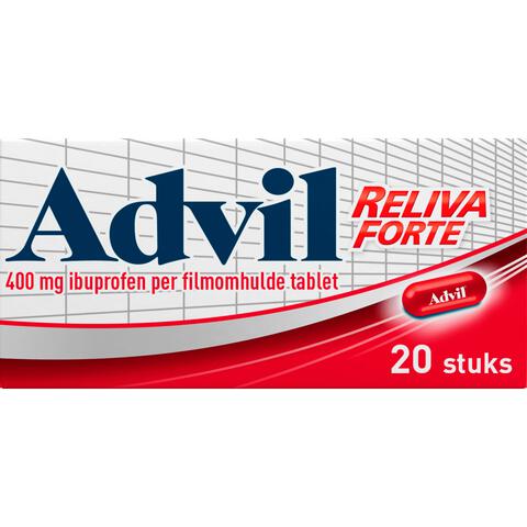 Advil Reliva Forte Oval-Tabs 400 mg Ibuprofen voor Pijn en Koorts 20 stuks