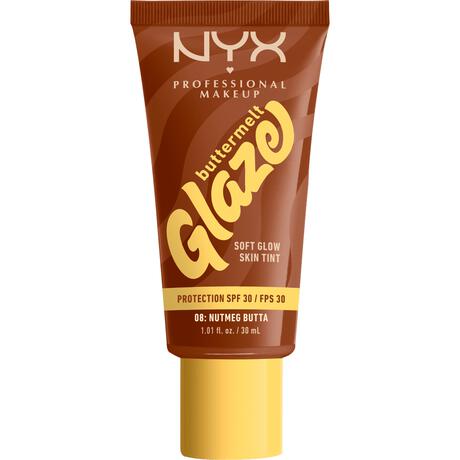 NYX Professional Makeup Buttermelt Glaze Skin Tint SPF 30 8 Nutmeg Butta