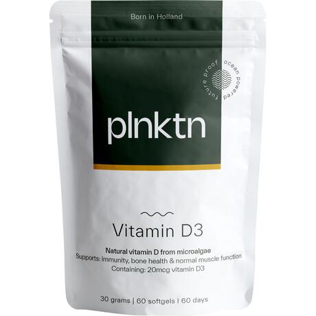 Plnktn Algenolie Vitamine D3 60 stuks