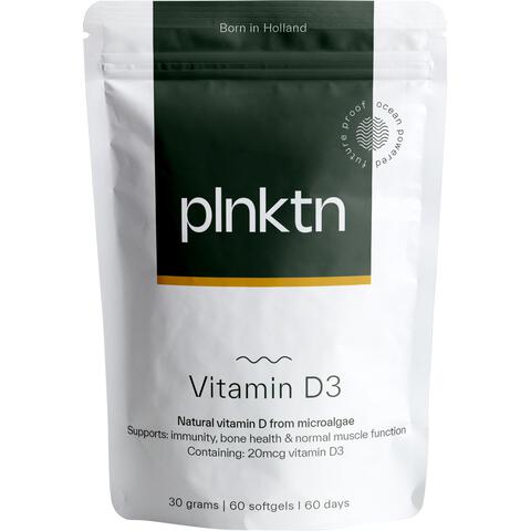 Plnktn Algenolie Vitamine D3 60 stuks