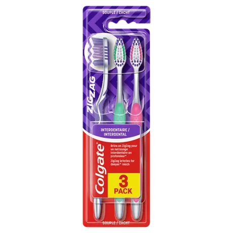 Colgate ZigZag Soft Tandenborstels 3 stuks