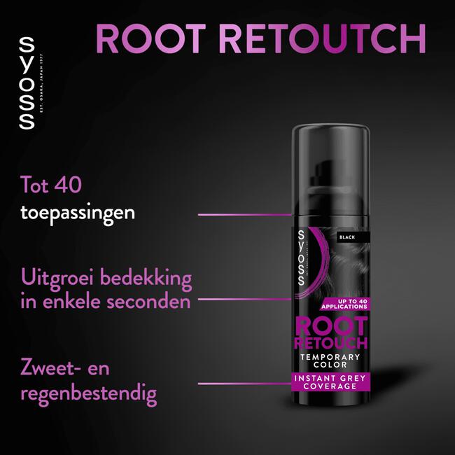 Syoss Uit Groeispray Zwart