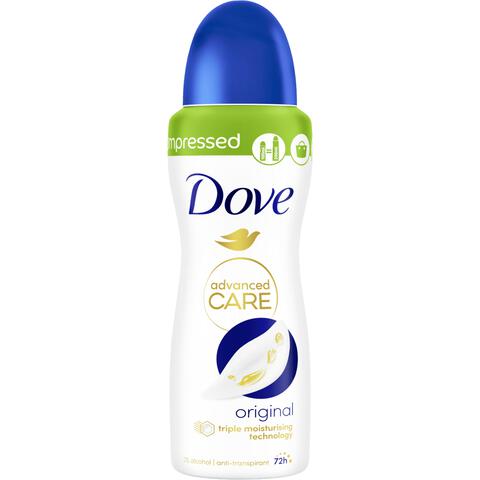Dove Advanced Care Original Anti-Transpirant Deodorant Spray 100 ML