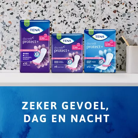 TENA Discreet Protect+ Maxi Night Incontinentieverband 6 stuks