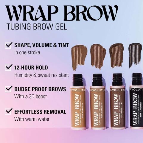 Revolution Wrap Brow Warm Medium Brown