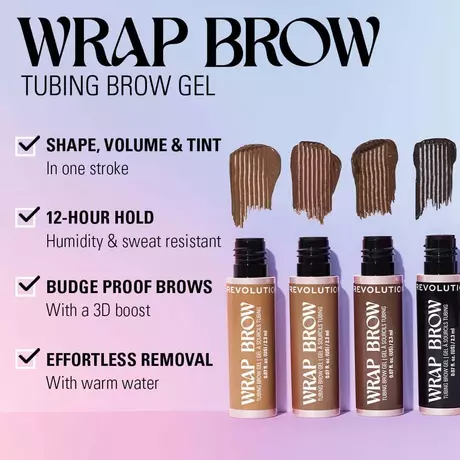 Revolution Wrap Brow Warm Medium Brown
