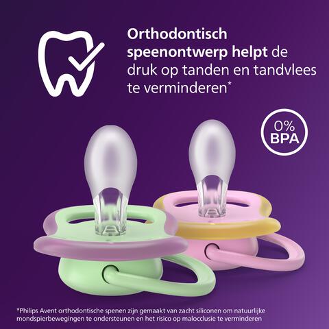 Philips Avent Fopspeen Ultra Air 6-18M SCF087/12 2 stuks