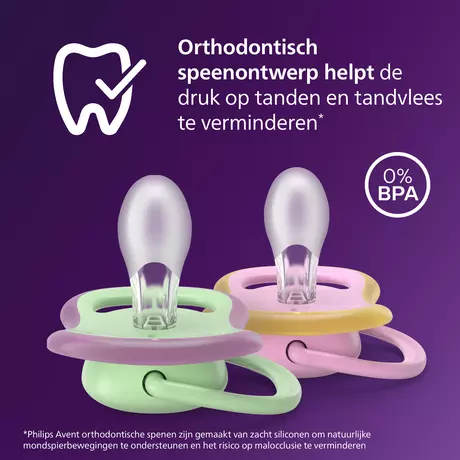 Philips Avent Fopspeen Ultra Air 6-18M SCF087/12 2 stuks