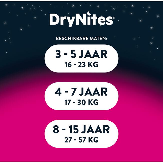 DryNites Luierbroekjes - Meisjes 3 Tot 5 Jaar (16 - 23 kg) Met FROZEN-design