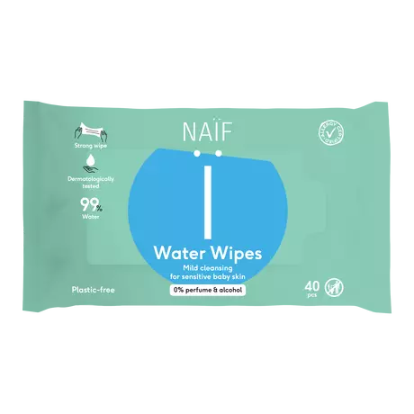 Naïf Plasticvrije Water Billendoekjes 40 stuks