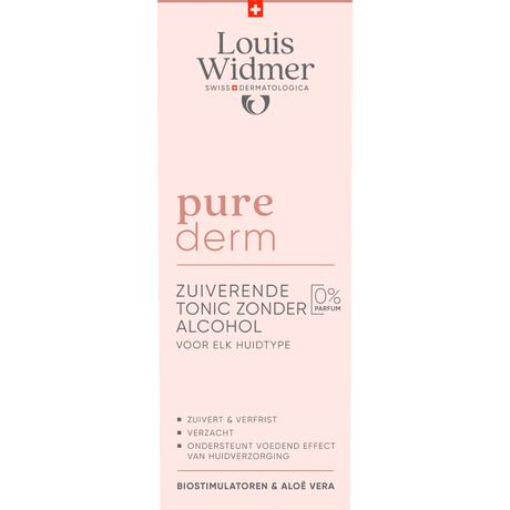 Louis Widmer Purederm Tonic Zonder Alcohol Zonder Parfum 200 ML