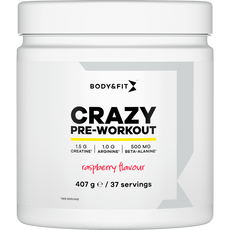 Body & Fit Crazy Pre Workout Eiwitpoeder Raspberry 407G
