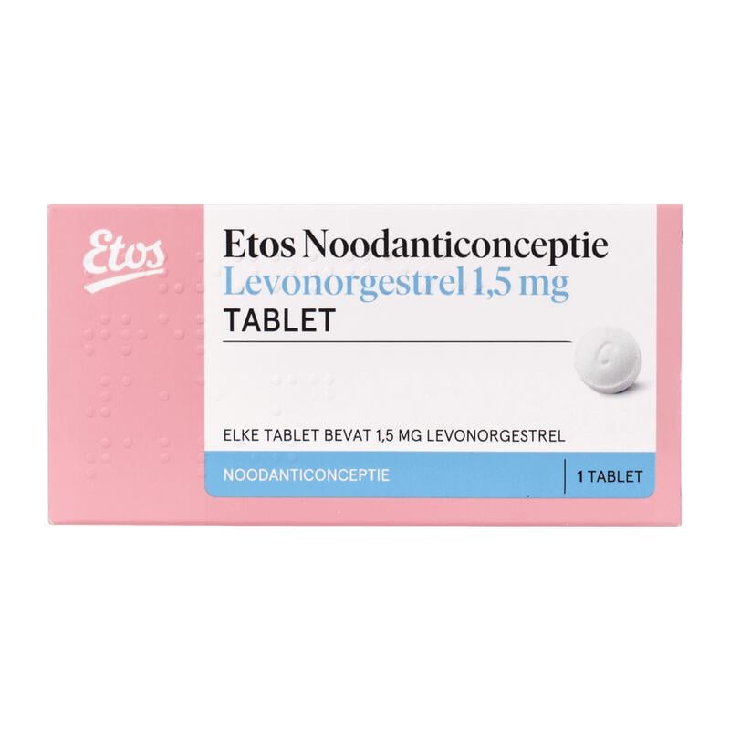 Etos Noodanticonceptie Levenorgestrel 1.5 MG Tablet 1 stuks
