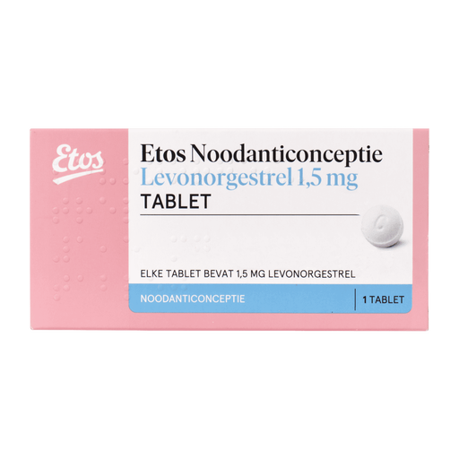 Etos Noodanticonceptie Levenorgestrel 1.5 MG Tablet 1 stuks