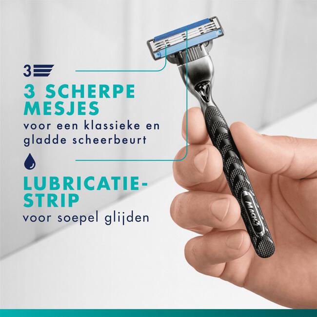 Gillette Mach3 Scheersysteem Met 3 Navulmesjes