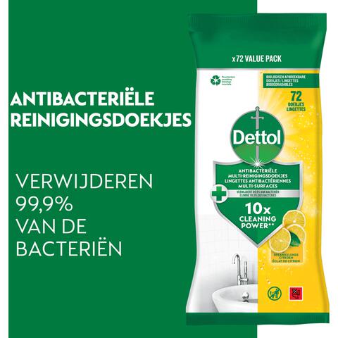 Dettol Citrus Doekjes 72 stuks