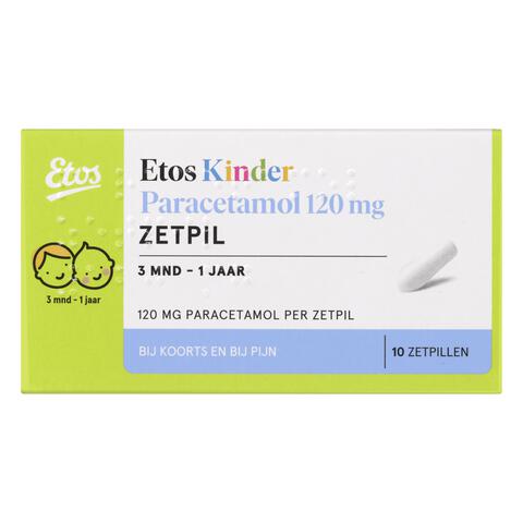Etos Kinderparacetamol 120 mg Zetpil
