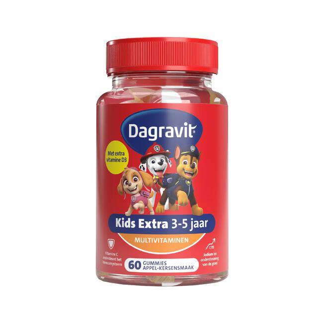 Dagravit Kids Xtra Paw Patrol 3-5 jaar 60 gummies