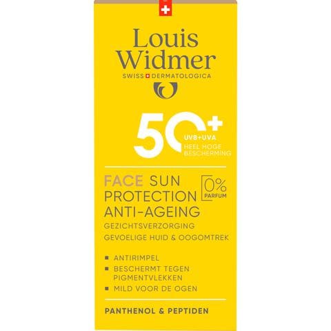 Louis Widmer Sun Protection Face Zonder Parfum SPF50+ 50 ML