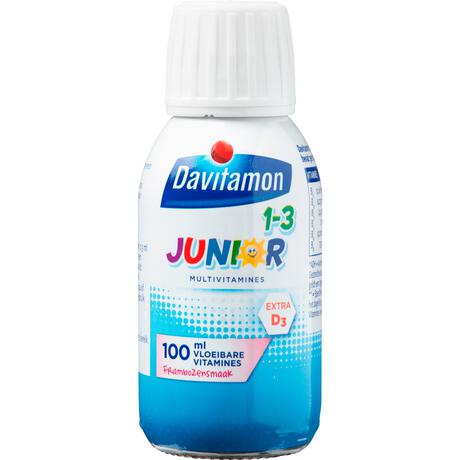 Davitamon Junior 1+ Vloeibare Vitamines Framboos