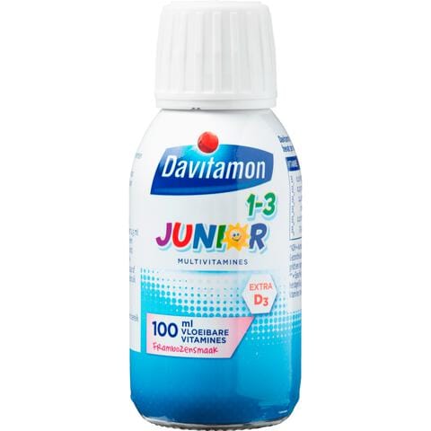 Davitamon Junior 1+ Vloeibare Vitamines Framboos