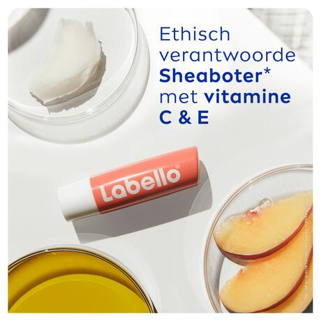 Labello Peach Shine Lippenbalsem 24u Hydratatie 1 Stuk