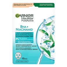 Garnier SkinActive PureActive Tissue Masker Tea Tree en Salicylzuur - 1 stuk