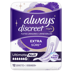 Always Discreet Urineverlies Verband Ultimate Night 12 Stuks